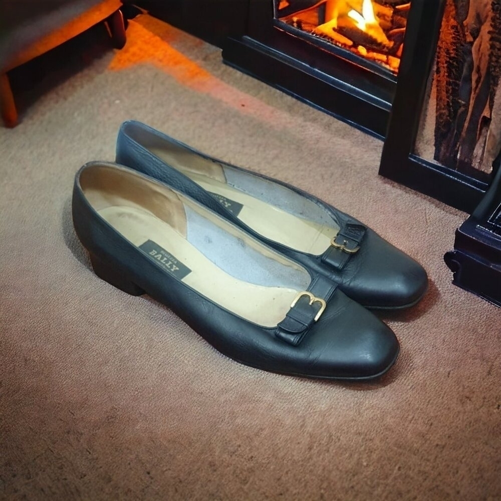 Bally Swiss - Shoes Pertisa Black Leather Size 10
